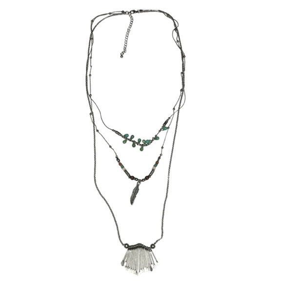 Three Layer / Three Design Necklace - Picture 1 of 7